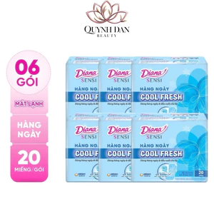 Combo 6 gói Băng Vệ Sinh Hàng Ngày Diana 20 miếng