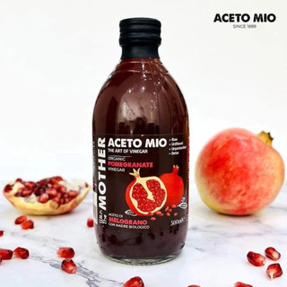 Giấm Lựu Hữu Cơ Milano/ Aceto Mio có giấm cái Organic Pomegranate Vinegar with the Mother 500ml