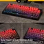 Keycap topographic 4.0 Black Red xuyên led vân gradient nhựa pbt dùng cho bàn phím cơ