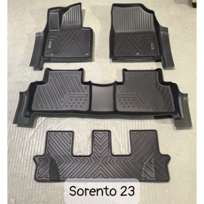 Thảm lót sàn nhựa TPE 5D xe Sorento 2021-2024 tràn viền hàng cao cấp