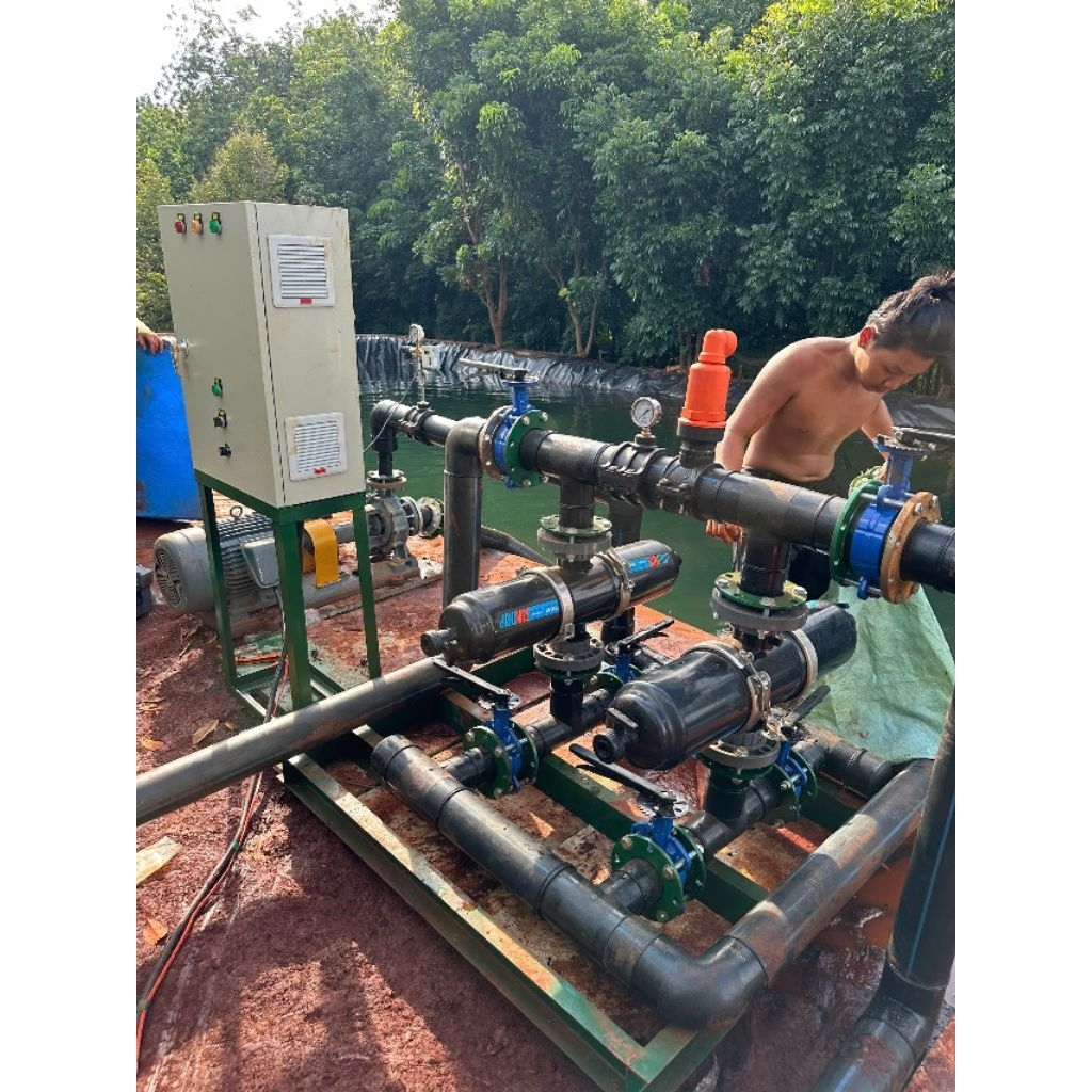 Lọc 90mm , lọc đĩa 90mm đôi , lưu lượng 70m3/h hàng chính hãng sundirp bảo hành 3 năm