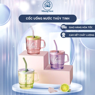 Ly thủy tinh cool cool 380 ml, Ly thủy tinh uống nước, trà sinh tố, cao cấp chất lượng
