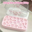 Hộp Khay Làm Đá Hello Kitty 24 Ô Có Nắp Đậy – Khuôn Silicone An Toàn Làm Đá Viên, Thạch Pudding, Nướng Bánh