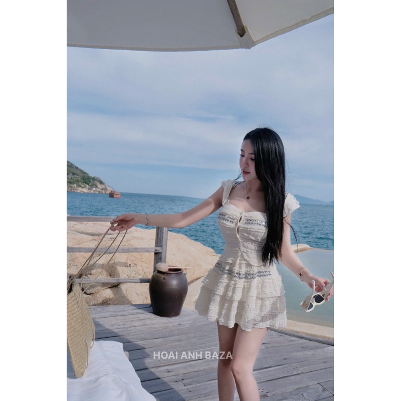 Set ren 2 món đính đá tỉ mỉ 3 màu be - hồng - đen