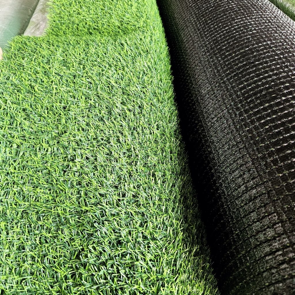 Combo 15m2(2 x 7.5m) Thảm cỏ nhân tạo 2cm mũi khâu dày đế pu  không bụi đen trải sàn, sân vườn