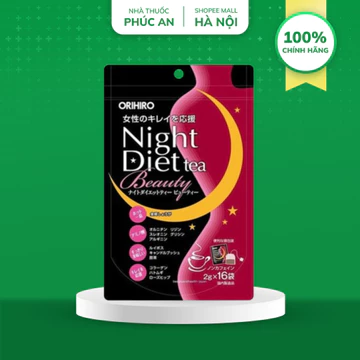 Trà Beauty Collagen Orihiro 16 gói giúp giảm cân, giảm mỡ, chống lão hóa và đẹp da