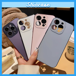 Ốp Lưng iPhone Mặt Lưng Nhám Viền Kim Loại Sang Trọng Bảo Vệ Camera Cho iP 7/8/X/XS/11/12/13/14/15/16/17/Plus/Pro/Max