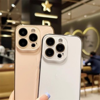 Ốp Lưng iPhone Mặt Lưng Nhám Viền Kim Loại Sang Trọng Bảo Vệ Camera Cho iP 7/8/X/XS/11/12/13/14/15/16/17/Plus/Pro/Max