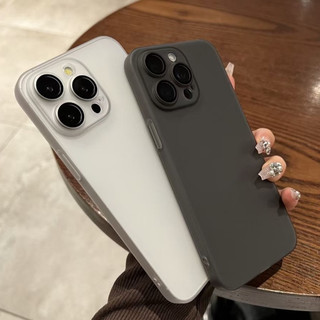 Ốp Lưng iPhone Mờ Trong Suốt Bảo Vệ Camera Mềm Siêu Mỏng Chống Xước IPhone Pro Max  11 12 13 14 15 16 17 Pro Max Plus