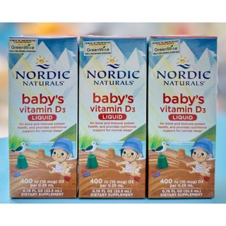 Vitamin D3 Tinh Khiết Hỗ Trợ Phát Triển Xương Cho Bé Nordic Naturals Tăng Hệ Miễn Dịch Giúp Cải Thiện Giấc Ngủ