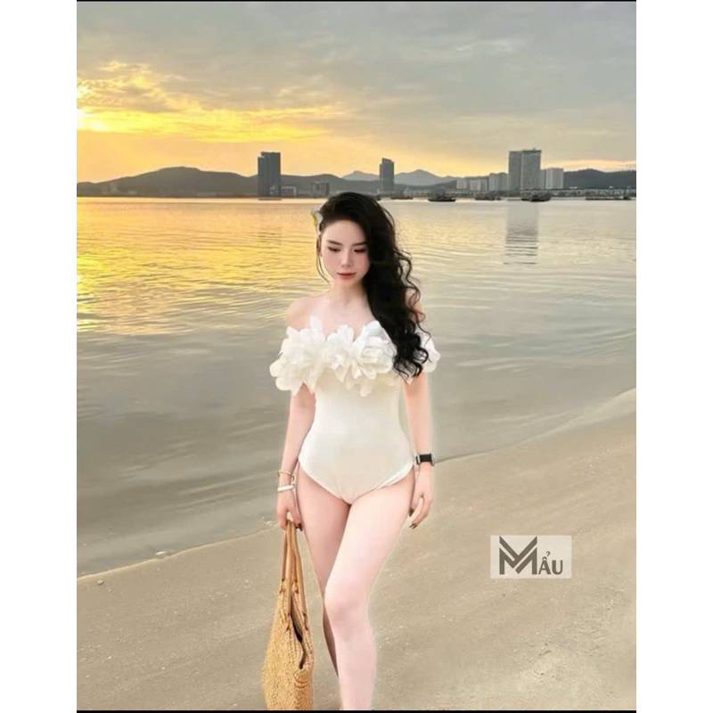 Áo body suits phối tơ hoa đi biển siu xinh sẵn hàng