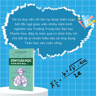 Sách - Combo STEM Toán học - Hóa học - Sinh học - Vật lý dành cho học sinh - Phát triển tư duy logic, khám phá khoa học