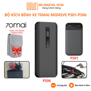 Bộ Kích Bình Xe Hơi 70mai Midrive PS01 - PS06, Kích Nổ Ô Tô Khẩn Cấp Kiêm Pin Dự Phòng Điện Thoại - Bảo Hành 18 Tháng