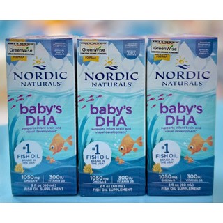 Siro Baby DHA Nordic Naturals lọ 60ml - giúp phát triển não bộ cho bé sơ sinh từ 0-12 tháng tuổi