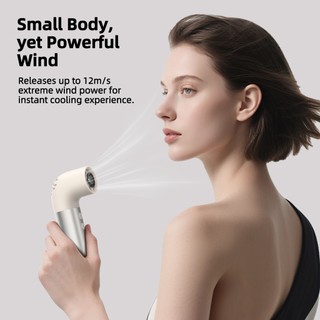 Quạt mini turbo ống nước tốc độ cao Goojodoq công suất gió 10X, có thể điều chỉnh 100 tốc độ, tay cầm bằng hợp kim nhôm