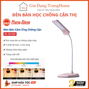 Đèn bàn led cảm ứng chống cận thị Rạng Đông RD-RL-36.LED , đèn học cho bé đa năng thông minh 6W mini đọc sách
