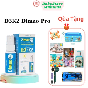 COMBO 2 lọ Dimao pro D3 K2 dạng xịt ,hỗ trợ tăng chiều cao ,tăng cường Canxi cho Bé