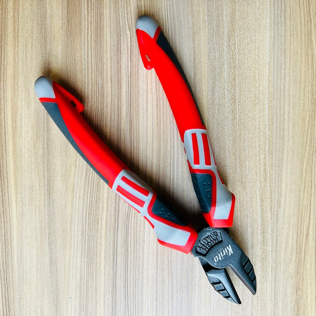 Kìm cắt đa năng KIRITO cao cấp đỏ trắng G 7.5 inch (190mm) thép CR-V công nghiệp Nhật - Cắt sắc bén chính hãng