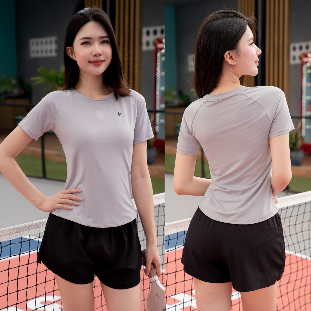 Áo thun thể thao nữ cổ tròn Reeta tập gym, yoga, chạy bộ,chất liệu thoáng khí năng động trẻ trung-A087 | BigBuy360 - bigbuy360.vn
