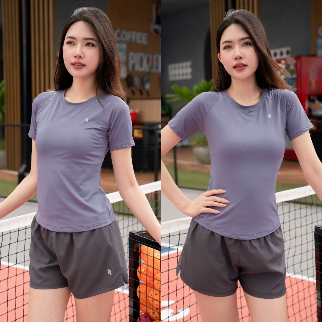 Áo thun thể thao nữ cổ tròn Reeta tập gym, yoga, chạy bộ,chất liệu thoáng khí năng động trẻ trung-A087 | BigBuy360 - bigbuy360.vn
