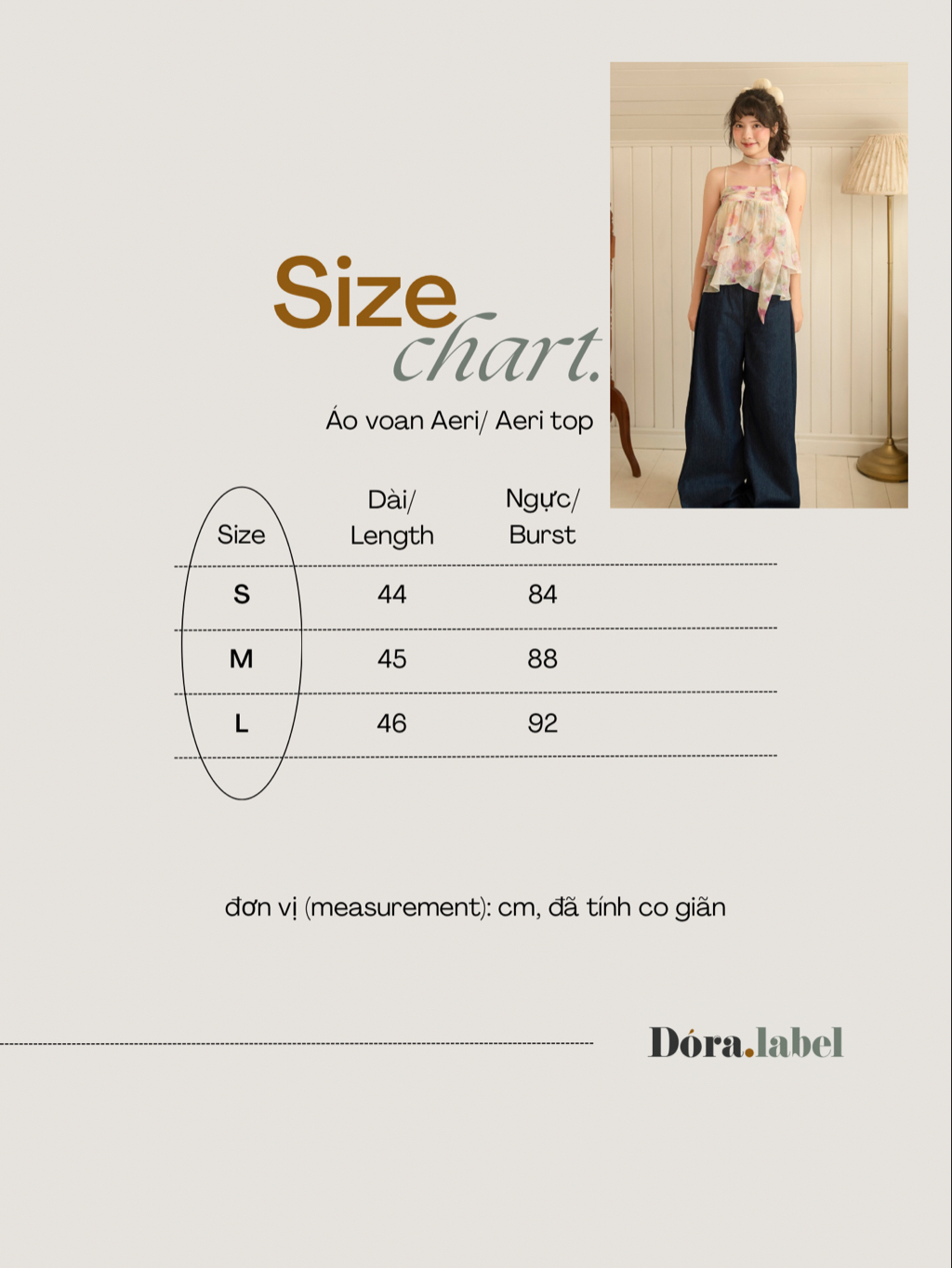 Product image Dóra the label - Áo voan hoa nhiều tầng Aeri top (Tặng kèm khăn cổ) 9