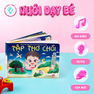 Tập Thơ Chồi Cho Bé Nói Theo Phương Pháp Âm Điệu, Cho Bé Tập Đọc, Tập Nói - Phát Triển IQ, EQ