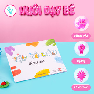 Quyển tô màu (24 trang) - Chủ đề động vật