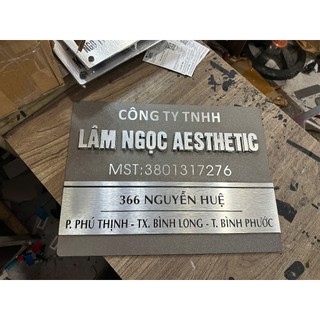 ( GIAO hỎA TỐC) bảng công ty, bảng số nhà, bảng hộ kinh doanh chất liệu cao cấp bền đẹp sang trọng nhiều kích thước.