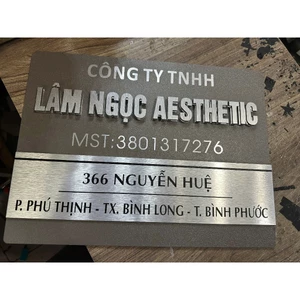 bảng công ty, bảng số nhà, bảng hộ kinh doanh chất liệu cao cấp bền đẹp sang trọng nhiều kích thước.