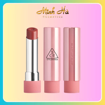 Son dưỡng có màu 3CE Glazy Lip Glow 3.2g giúp môi căng bóng ẩm mượt