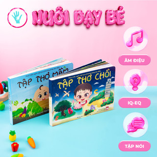 Tập thơ Mầm Chồi - Ngôn ngữ và nhận thức cho bé- Phương pháp âm điệu- Độc quyền từNuoidaybe