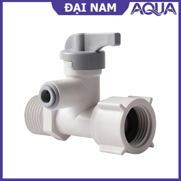Van cấp máy lọc nước, Van chia nước đầu nguồn - Khẩu khoá ren 21 ra ống 10mm 6mm - Linh kiện máy lọc nước