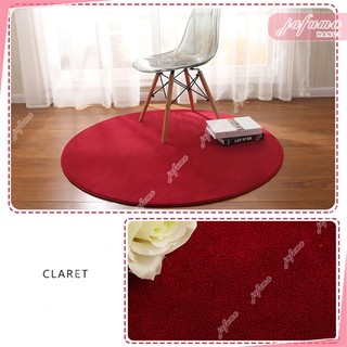 Thảm Tròn chụp ảnh ,decor phòng màu đỏ đô nhung nỉ JAFUMA 3 kích thước 80cm,1m,1m2