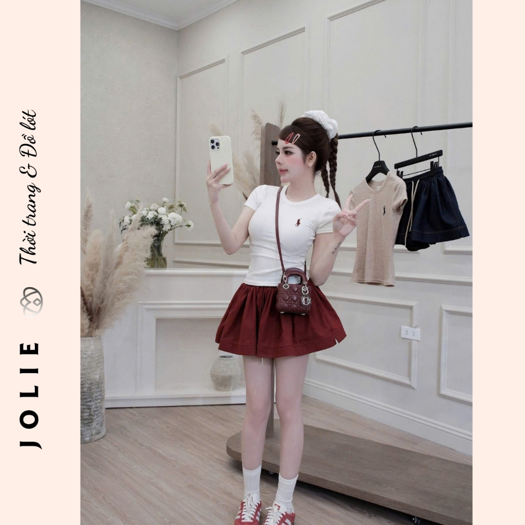 Set áo mix chân váy xòe siêu xinh