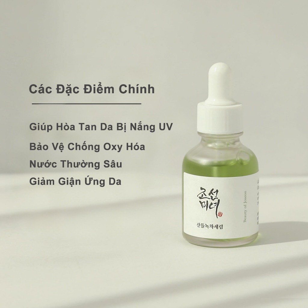 Tinh Chất Chiết Xuất Trà Xanh Beauty Of Joseon Calming Serum Green Tea + Panthenol 30ml