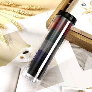 Dây thun buộc tóc mini màu đen – dây chun buộc tóc nhỏ gọn không đau tóc, túi zip tiện lợi