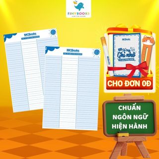 Giấy học từ vựng thông minh cùng MCBooks