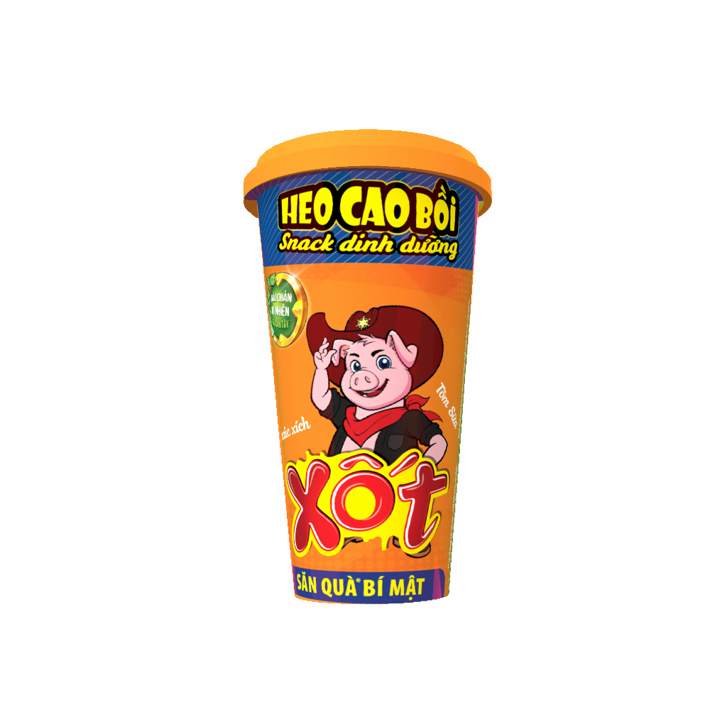 [Chọn vị] Combo 5 Ly Xúc Xích Tiệt Trùng Heo Cao Bồi Lắc