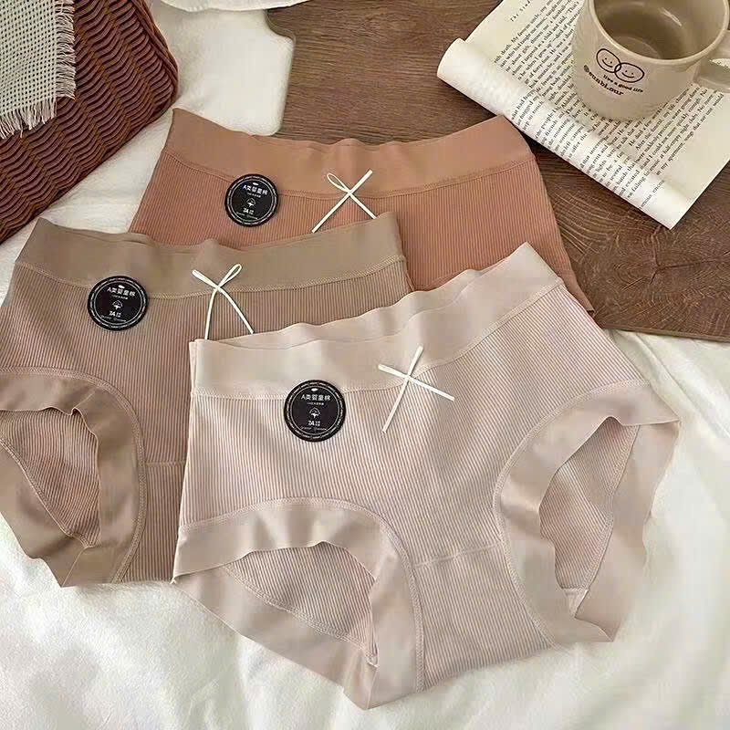 Sét 5 quần lót cotton tăm, Quần lót 7A1 chất cotton tăm co giãn kháng khuẩn