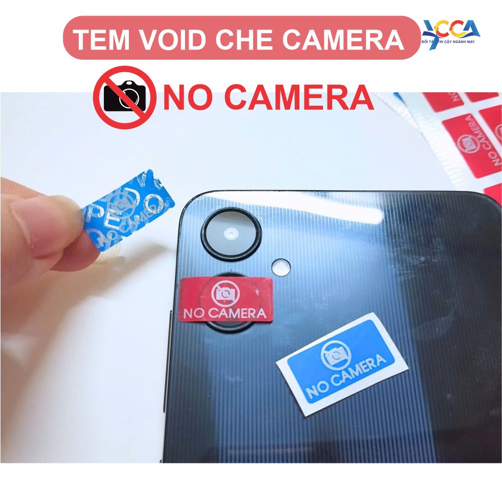 Tem VOID No Camera, Tem dán che camera điện thoại, Tem niêm phong ...