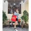 Túi vải canvas màu đỏ Hello SUMMER CÓ KHÓA KÉO - TÚI TOTE DU LỊCH đeo vai phong cách thời trang đựng đồ tuid012