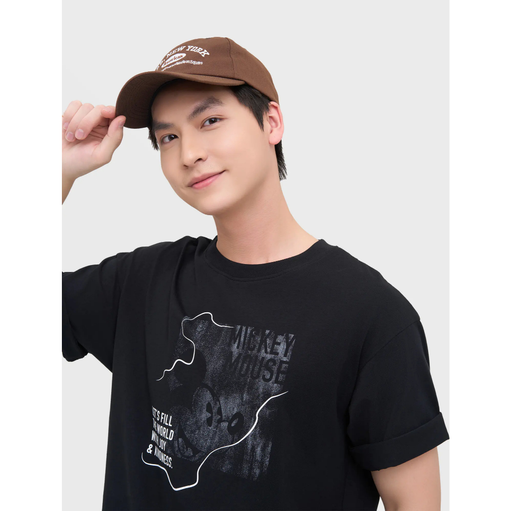 Áo phông nam CANIFA cộc tay basic dáng rộng có hình in 8TS25S009