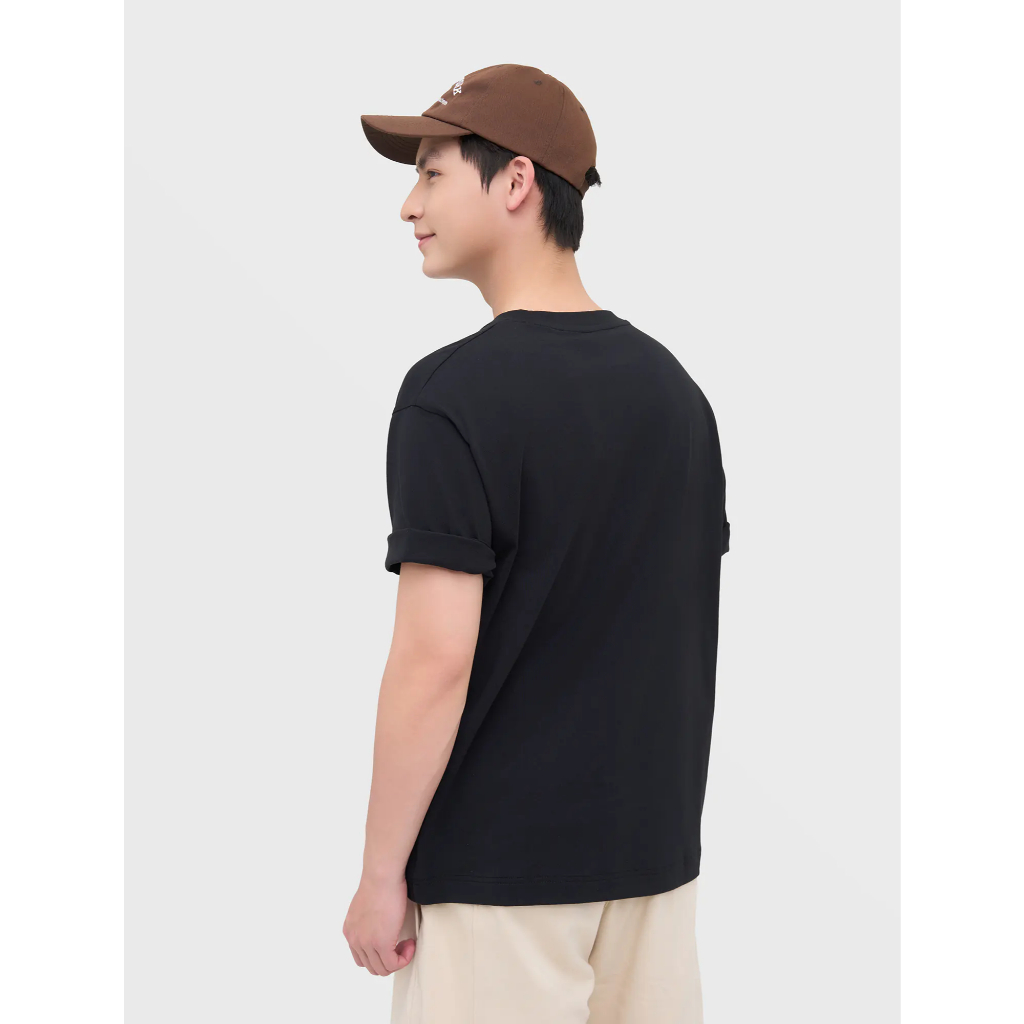 Áo phông nam CANIFA cộc tay basic dáng rộng có hình in 8TS25S009