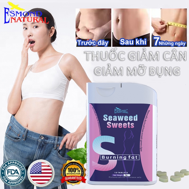ESMOND-7 ngày giảm cân cấp tốc （1-16kg）giảm cân giảm mỡ bụng 1 hộp 10 viên mua hai tặng một