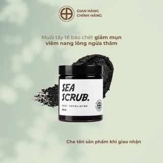 SEA SCRUB - muối than tre làm giảm mụn lưng handmade