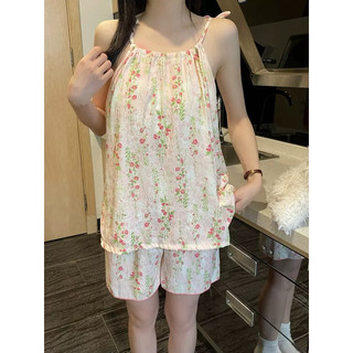 Bộ ngủ đũi 2 dây hoạ tiết