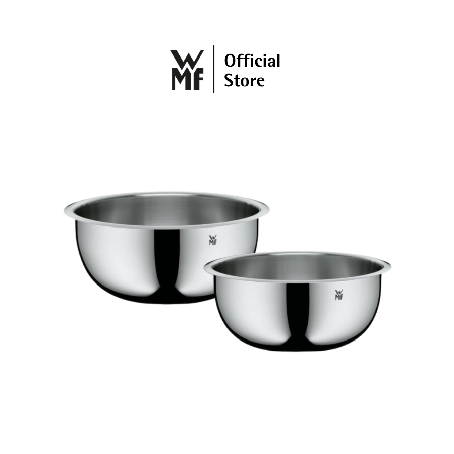 Bộ 2 Tô Inox WMF GOURMET 3L và 4L Chất Liệu Thép Không Gỉ Cromargan Cao Cấp, Bền Chắc