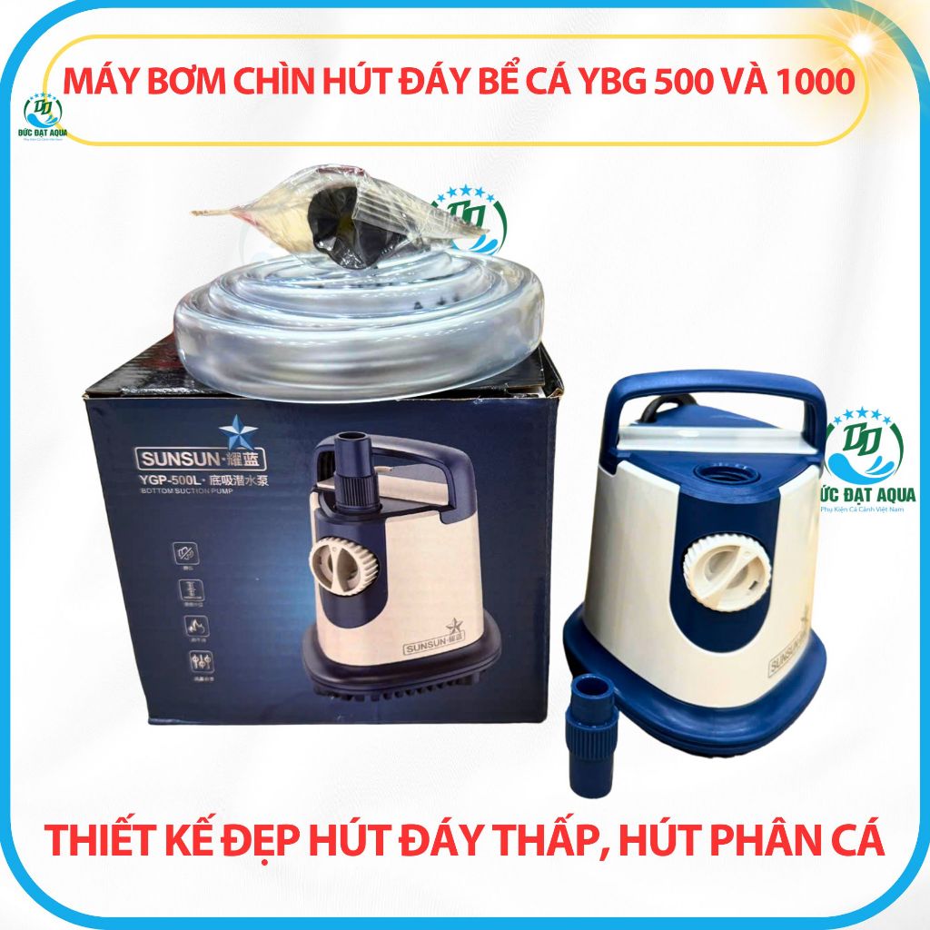 máy bơm chìn bể cá SUNSUN YGP500L -1000L-1500L-2500L-3000L-3500L thiết kế đẹp hút đáy thấp 4