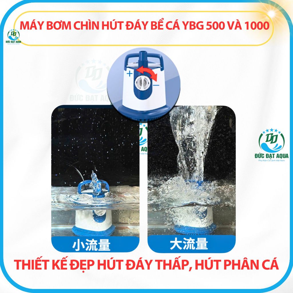 máy bơm chìn bể cá SUNSUN YGP500L -1000L-1500L-2500L-3000L-3500L thiết kế đẹp hút đáy thấp 3