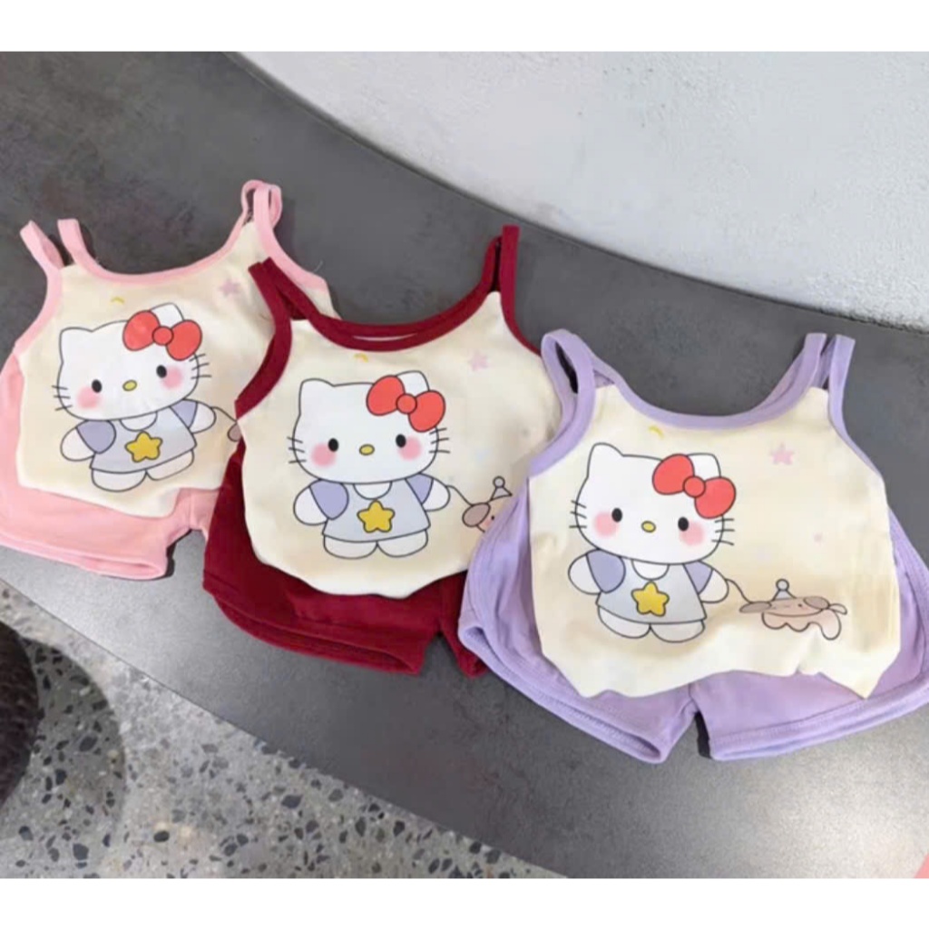 combo 3 bộ mèo dăt cún ngộ nghĩnh cho bé gái
